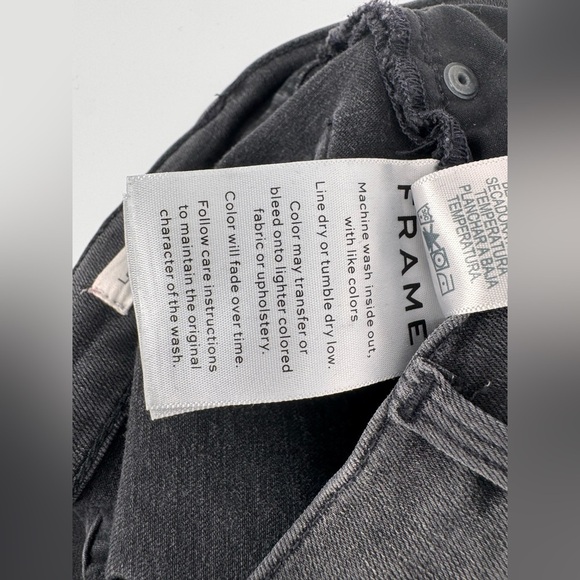 FRAME Le Skinny De Jeanne Distressed Gray Jeans - Picture 8 of 9